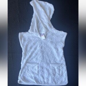 Cat & Jack White Star Textured Hoodie